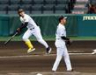 　門別はシート打撃で佐藤輝を左飛に打ち取る（撮影・山口登）