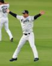　練習中、明るい表情を見せる森下（撮影・山口登）