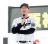 　西宮市民への優勝報告会であいさつする藤川監督（撮影・北村雅宏）