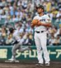 ９回、岸田にソロを許すモレッタ（撮影・山口登）