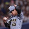 ７回、石伊に死球を与えた石黒（撮影・西田忠信）