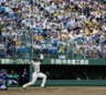 ２回、プロ初安打となる中前打を放つ立石（撮影・西田忠信）