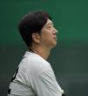 練習を見る藤川監督（撮影・西田忠信）