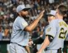８回を無失点に抑えたドリス（撮影・田中太一）