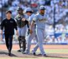 ８回、勝ち越しを許し降板するモレッタ（撮影・山口登）