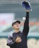 キャッチボールをする木下（撮影・田中太一）