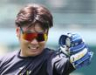 キャッチボールで大竹の投球を受ける西勇（撮影・田中太一）