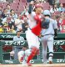 　広島に敗れ、グラウンドを見つめる藤川監督（左）＝撮影・北村雅宏