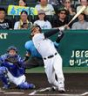 　１回、先制の２０号ソロを放つ森下（撮影・山口登）