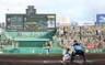 　１回、プロ初登板初先発の下村は初球を投げる（撮影・田中太一）