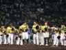 　ＤｅＮＡに敗れ、ファンに一礼する佐藤輝ら阪神ナイン（撮影・山口登）