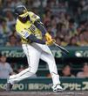 ９回、代打で三ゴロに倒れるガルシア（撮影・西田忠信）