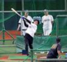 早出特打で汗を流す木浪（撮影・立川洋一郎）