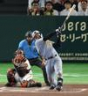 ３回、中越えソロを放つ森下（撮影・金田祐二）