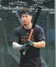 試合前に打撃練習を行った佐藤輝（撮影・堀内翔）