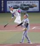 　４回、上林に先制２ランを浴びる西勇