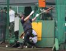 フリー打撃で打ち込むディベイニー（撮影・立川洋一郎）