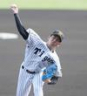 　力投する先発の今朝丸（撮影・中田匡峻）