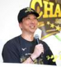 　笑顔を交え会見する藤川監督（撮影・立川洋一郎）