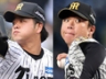 阪神・高橋遥人（左）と村上頌樹