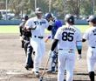 　２回、同点ソロを放ち生還する前川（撮影・河西俊輔）