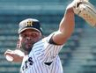 シート打撃に登板して力投すドリス（撮影・立川洋一郎）