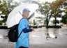 試合が中止となり引き揚げる日体大・馬場拓海（撮影・石井剣太郎）