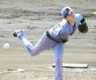　５回を無失点に抑えた早瀬（撮影・間宮涼）